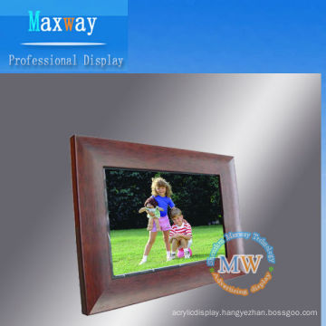 12.1 inch wood digital photo frame